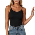 thumbnail image 2 of Diufon Built-in Bra Tank Tops for Women Workout Yoga Athletic Crop Tops Spaghetti Straps Sleeveless Camisole, 2 of 10