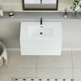 thumbnail image 3 of Topcobe 36" Floating Bathroom Vanity with Sink, Modern Wall-Mounted Bathroom Storage Vanity Cabinet with Basin and Soft Close Drawers, Bathroom Sink Vanity, Modern Furniture for Bathroom, White, 3 of 16