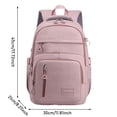 thumbnail image 3 of Girls Backpacks Large Capacity Nylon Backpack for High School Students Travel Daypack Orange One Size, 3 of 3
