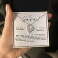 thumbnail image 3 of Love Heart Necklace Gift for Girlfriend, One Year Anniversary Gift for Girlfriend, Valentines Day Gift To My Girlfriend, Girlfriend Birthday Gift, 3 of 5