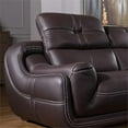 thumbnail image 2 of EK-L201 Dark Brown Color With Genuine Leather Sectional - Right Facing Chaise, 2 of 5