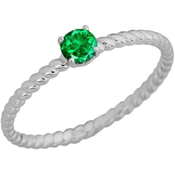 Gems Jewels 2.80 Ct Round Cut Emerald Wedding Engagement Halo Ring 14K White Gold Plated 925 Sterling Silver For Women's -8