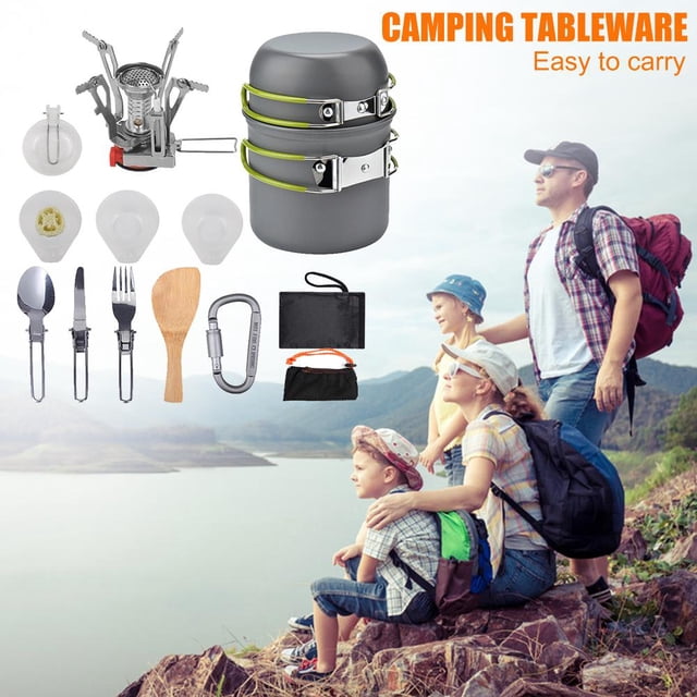 Utensilios de cocina Bsvklp conjunto para Picnic tenedor cuchara cuchillo estufa duradero