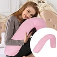 thumbnail image 2 of Orthopedic V Shaped Pillow With Matching V Shaped Pillowcase For Back Shoulder And Neck Support Nursing And Pregnancy Pillow Good For Sleeping Available In Cushion, 2 of 5
