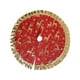 thumbnail image 4 of Falda de Navidad de 35 pulgadas Macarena Decoración reutilizable Reno dorado, 4 of 8