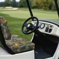 thumbnail image 6 of Pzuqiu 2-Piece Universal Golf Cart Seat Covers Set - Breathable Washable Camo Leaf Design Protector for Golf Enthusiasts, 6 of 10
