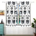 thumbnail image 2 of Pandas Curtain Black Out Thermal Insulation Curtains Aesthetic 54 Inch Length for Bedroom Living Room 2 panels set, 2 of 5