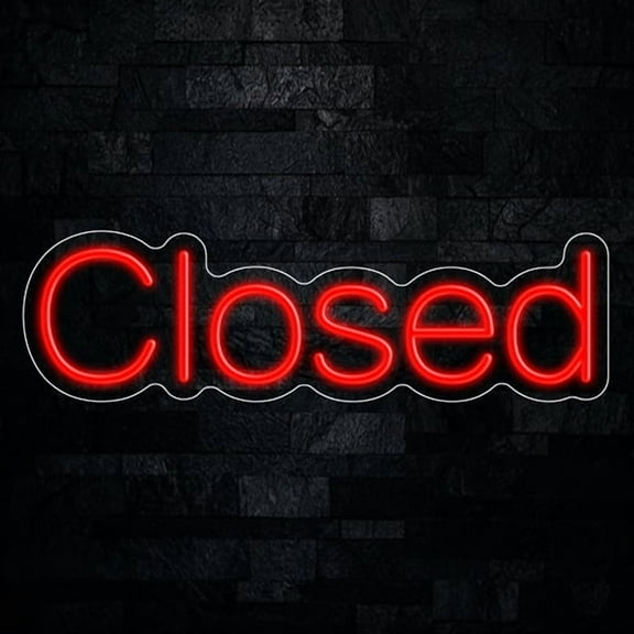 Closed Neon LED Sign 24"L x 7"H #33024