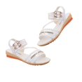 thumbnail image 2 of CAICJ98 Platform Sandals Womens Flat Sandals Beaded Bohemian Elastic Back Strap Rhinestone Summer Slip On Sandals,Beige, 2 of 5