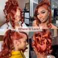 thumbnail image 4 of Peluca La Denna Body Wave 360 con encaje frontal, color marrón rojizo, 24 pulgadas de alto, 4 of 7
