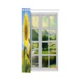thumbnail image 3 of Mkhert Sunflowers Blackout Window Curtain Kitchen Curtain 26X39 Inch, 2 Panels, 3 of 3