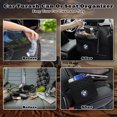thumbnail image 4 of 2 Pack Customized Backseat Organizer Compatible with BMW - Multipurpose Hanging Storage for Cars, SUVs, Minivans & Trucks - Black PU Leather, Large Capacity, 4 of 7