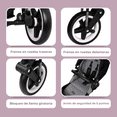 thumbnail image 4 of Carriola Para Bebé Aeiou Swiss Titanium Australia Acolchada Dark, 4 of 7