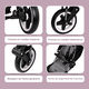 thumbnail image 4 of Carriola Para Bebé Aeiou Swiss Titanium Australia Acolchada Dark, 4 of 7