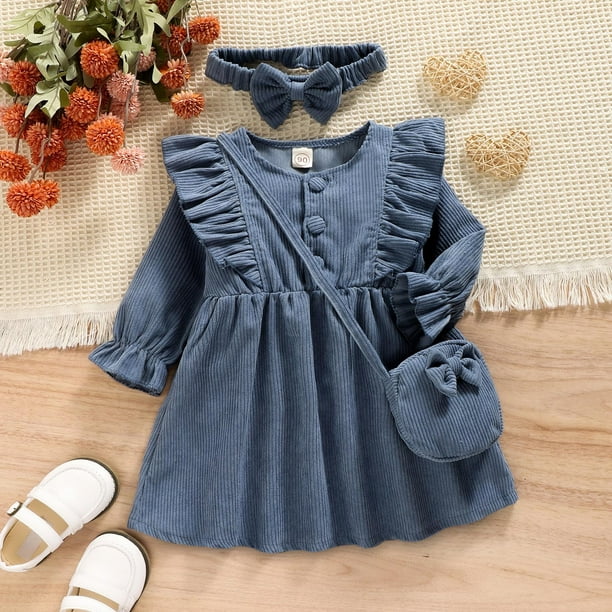Dress up Clothes for Little Girls Lot Toddler Girls Winter Long Sleeve  Leisure Dress Princess Dress (Blue, 12-18 Months) : : Clothing,  Shoes & Accessories