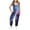 A2025-Blue, variant on Jumpsuits for Girl Summer Casual V Neck Sleeveless Jumpsuits Sparkly Print Baggy Harem Overalls Spaghetti Strap Jumpers with Pocket
