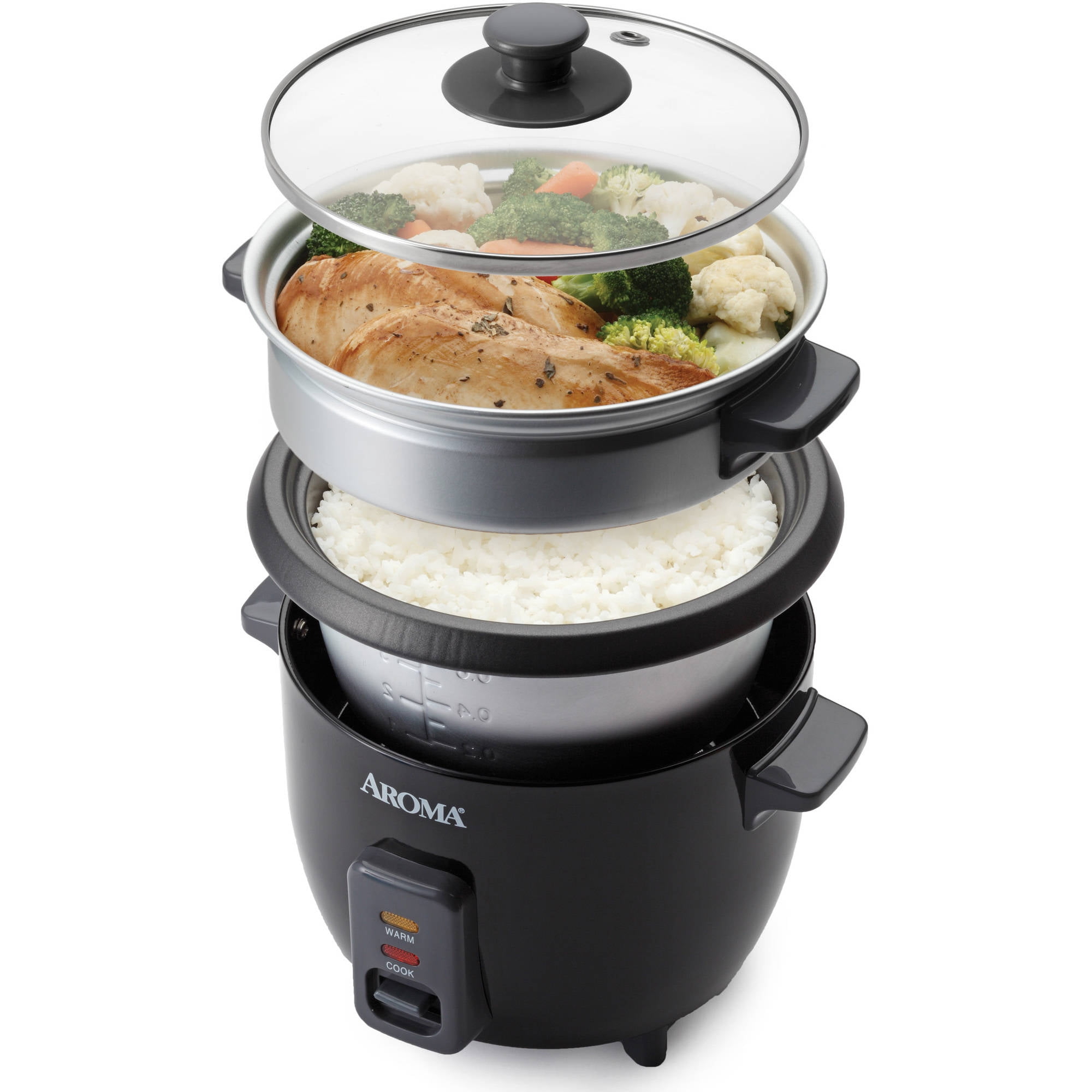 Aroma 6-Cup Pot Style Rice Cooker