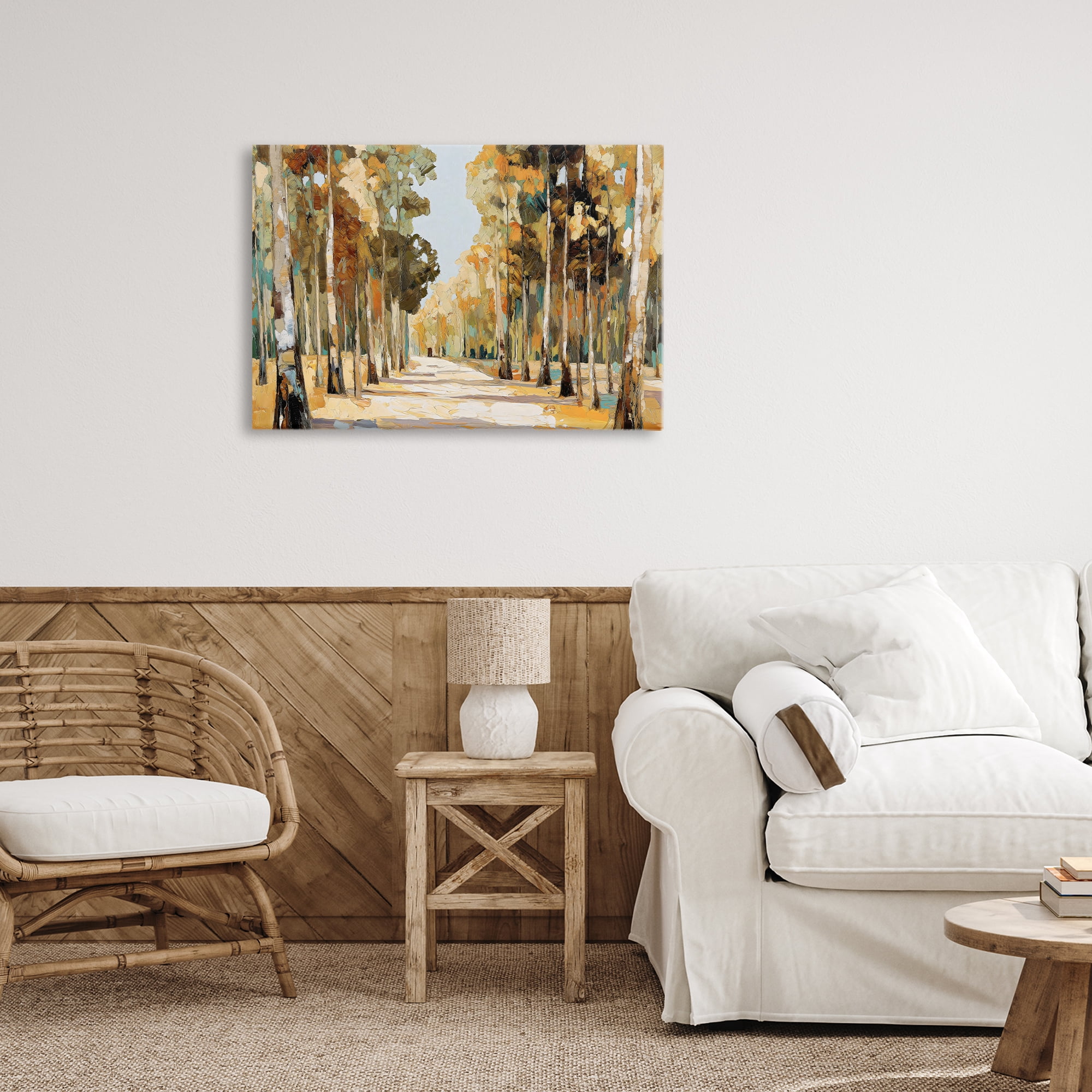Stupell Industries Modern Impressionist Fall Forest Canvas Wall Art, design by Gina Kelly