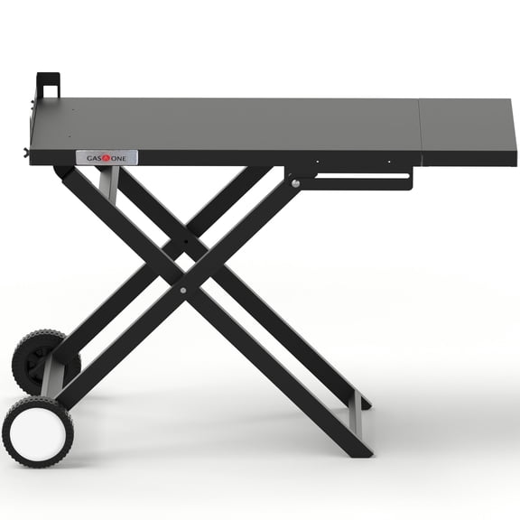 GasOne T-100F Foldable Cart for Grill –BBQ Grill Collapsible Cart with Wheels – Practical and Durable Portable Gas Grill Outdoor Table – Easy Assembly