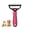 Pink L, variant on Pet Deshedding Brush, Double Sided Undercoat Rake Dematting Comb For Dogs Cats