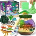 thumbnail image 1 of Kit de terrario de dinosaurios LAOESE con luz nocturna LED para niños, 1 of 6