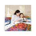 thumbnail image 4 of Homewish Rainbow Tree Of Life Full Size Comforter Sets,Colorful Fruit Bedding Comforter Set,White Blue,Polkadot Reversible,3pcs,1 Comforter and 2 Pillowcases, 4 of 7