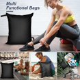 thumbnail image 4 of Bolsa para ropa sucia de 16 x 20 pulgadas, juego de 2 bolsas impermeables para ropa mojada, organizador plegable, bolsa de almacenamiento con cremallera, bolsa húmeda y seca para trajes de baño, natac, 4 of 5