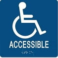 thumbnail image 2 of Panneau d'Entrée Accessible Conforme ADA avec Braille 6"x6", 2 of 4