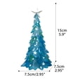 thumbnail image 2 of Azul Mar Cristal Árbol De Navidad Océano Azul Resina Árbol De Navidad Decoración Adornos Advancent HA042890-02, 2 of 6