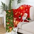 thumbnail image 4 of Kuscheln Christmas Blanket, Winter Snowflake Holiday Xmas Throw Blanket, Christmas Santa Claus Blanket Holiday Xmas Throw Blanket, Soft Deer Blanket for Snow, 4 of 5