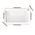 thumbnail image 3 of Fufafayo under $5 No Drilling File Holder Wall Mails Magazines Organizer Adhesive Door Mount, Single Pocket, 3 of 6