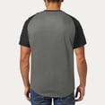 thumbnail image 4 of Crewneck Short Sleeve T Shirts for Men Casual Summer Tops with Pocket Workout Active Tees, 4 of 7