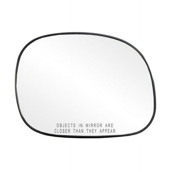 30034 - Fit System Passenger Side Heated Mirror Glass w/ backing plate, Ford Expedition (will also fit mirrors w/ turn signal on cover), Lincoln Navigator 97-02, 6 1/ 8" x 8 1/ 4" x 8 5/ 8"