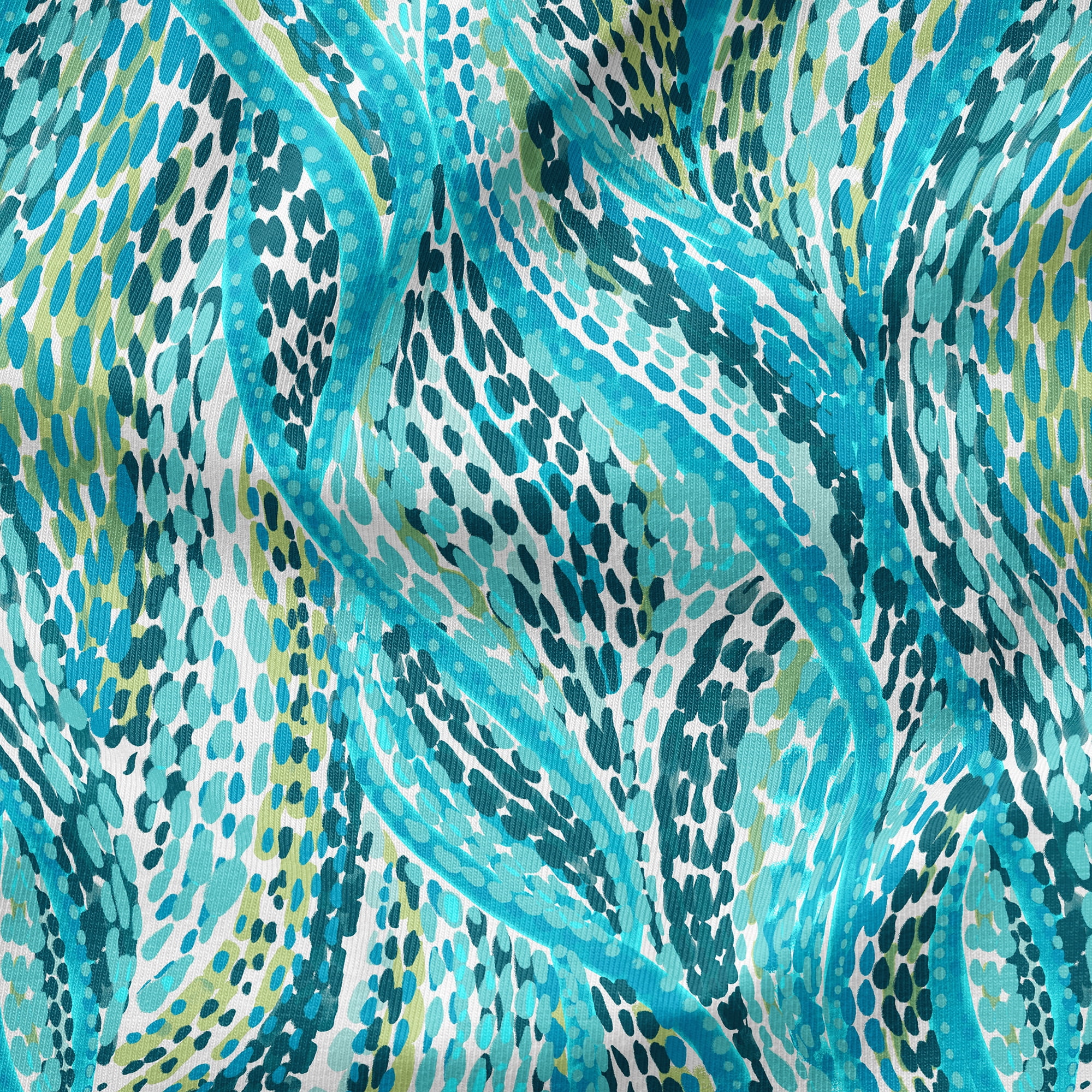 ARDEN Outdoor Dining Chair Cushion, 2 Pack, 20 x 20, Rain-Proof, Fade Resistant, Teal Ariel