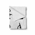 thumbnail image 2 of Biology Soft Flannel Fleece Blanket, Monochromatic Composition of Science Chemistry Biological Related Motifs, Cozy Plush for Indoor and Outdoor Use, 50" x 70", White Charcoal Grey, by Ambesonne, 2 of 6