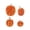 Orange, variant on Roiihwy Set Of 7 Sequined Foam Pumpkins For Thanksgiving And Fall Home Decor, Gold