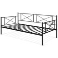 thumbnail image 1 of Gymax Twin Size  Metal Daybed Frame Multifunctional Platform Bed Stable Steel Slats, 1 of 9