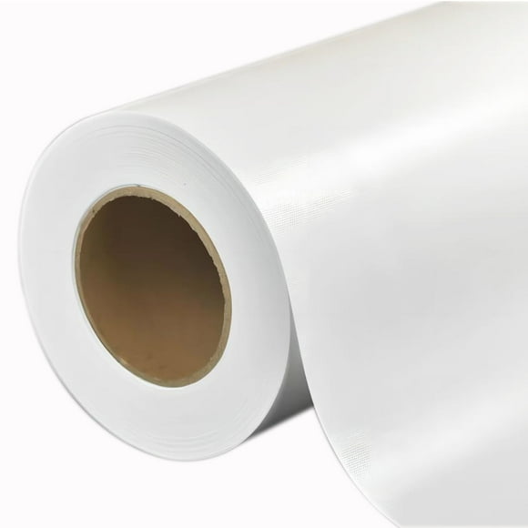 Rouleau de Toile en Polyester Premium, Séchage Rapide, Format Grand Compatible avec Imprimante Jet d'Encre, Parfait pour Art, Photographie, Impression Giclée, Impressions de Qualité Archive. (60"x100 Pieds Polyester Éco-Lévant Brillant)