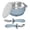 Light Blue, variant on Stainless Steel Bowls with Suction,Silicone Feeding Bowl with Suction Cup, Stainless Steel Dinnerware Set with Spoon and Fork, Fall and Holiday-themedTableware, Non-slip, Easy to Clean for Use, Blue
