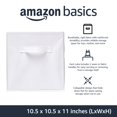 thumbnail image 2 of Organizador con forma de cubo de almacenamiento Amazon Basics, blanco, paquete de 6, 2 of 5