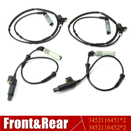 4Pcs ABS Wheel Speed Sensor Front Rear For BMW 3 Series E46 323i 325i 328i