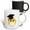 Multicolor, variant on 3drose, Emoji with Face Mask Gift for Graduation, 15oz Two-tone Yellow Mug