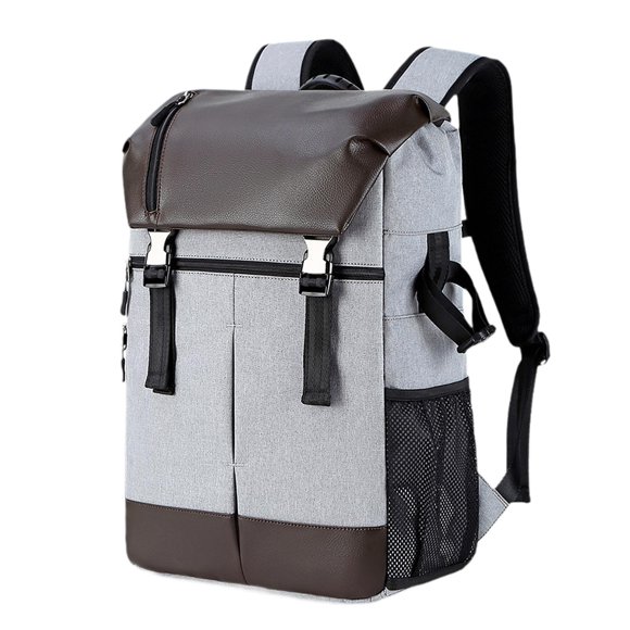 funtasica Camera Backpack Anti Thefts Travel Backpack for Climbing Hiking Photographers Light gray