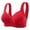 Red, variant on OJSFQUFP Brassieres Para Mujer Purple Women's Sexy Transparent Shoulder Strap Cordless Backless Spongeless with Convertible Shoulder Straps Basic Pretty Bra 46