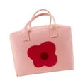 thumbnail image 2 of Organizador de bolsa de maquillaje de viaje, regalo adorable, organizador de maquillaje versátil, artículos de tocador Flor rosa claro, 2 of 9