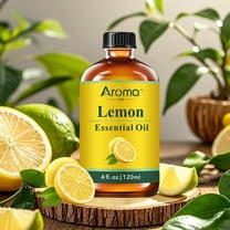 AromaLya 120ml Lemon Fragrance Oil | Zesty Citrus Scented Oil for Diffusers & Home | Bulk Size Uplifting Aroma