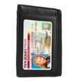 thumbnail image 5 of Front Pocket Slim Minimalist Leather Wallet RFID Blocking Genuine Leather Credit Card Holder, 5 of 6
