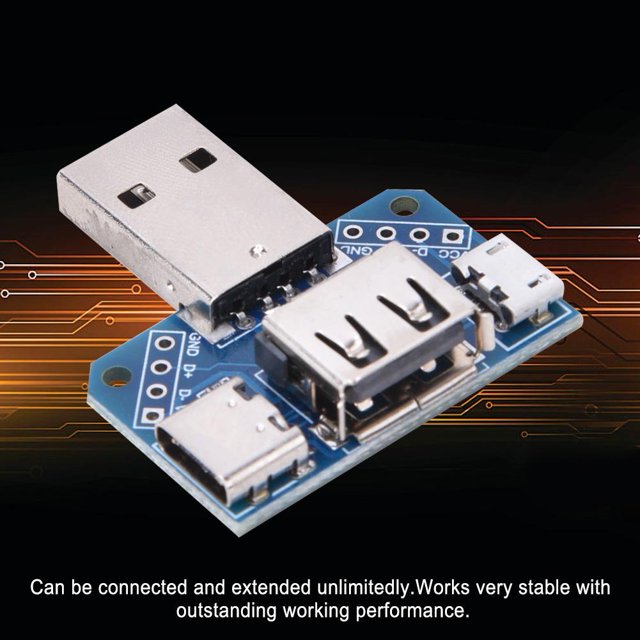Filfeel Plaque Adaptateur USB 5 Ports Convertisseur USB Multiprise vers Prise USB Micro-USB