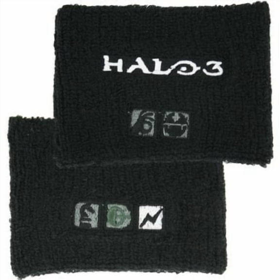 Halo 3 Icons Black Terry Wristband