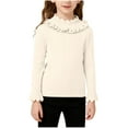thumbnail image 2 of Toddler Long Sleeve Shirt, Solid Color Casual Sweater with Collar Button for Kids, 2 of 7